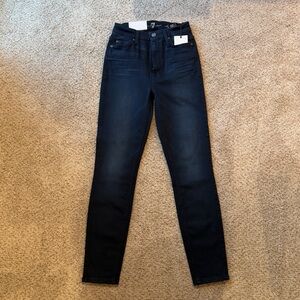 7 For All Mankind Women's Jeans Super High Raise Skinny Brand New